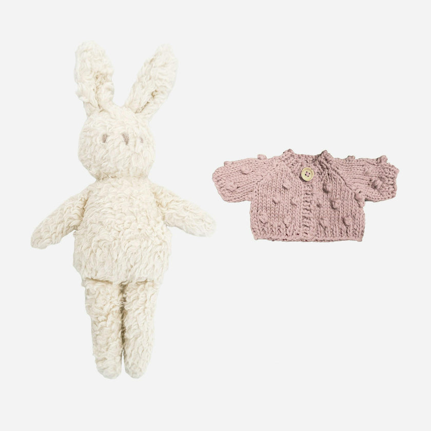 Charlie Bunny Plush and Plush Sweater Set - No Bow