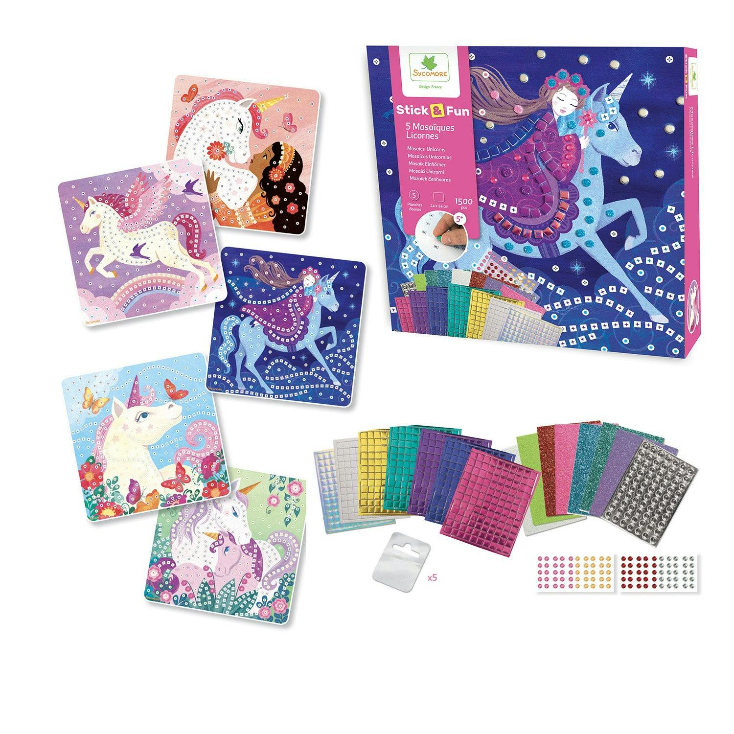 Stick'N Fun - Mosaics Unicorns - 5y+