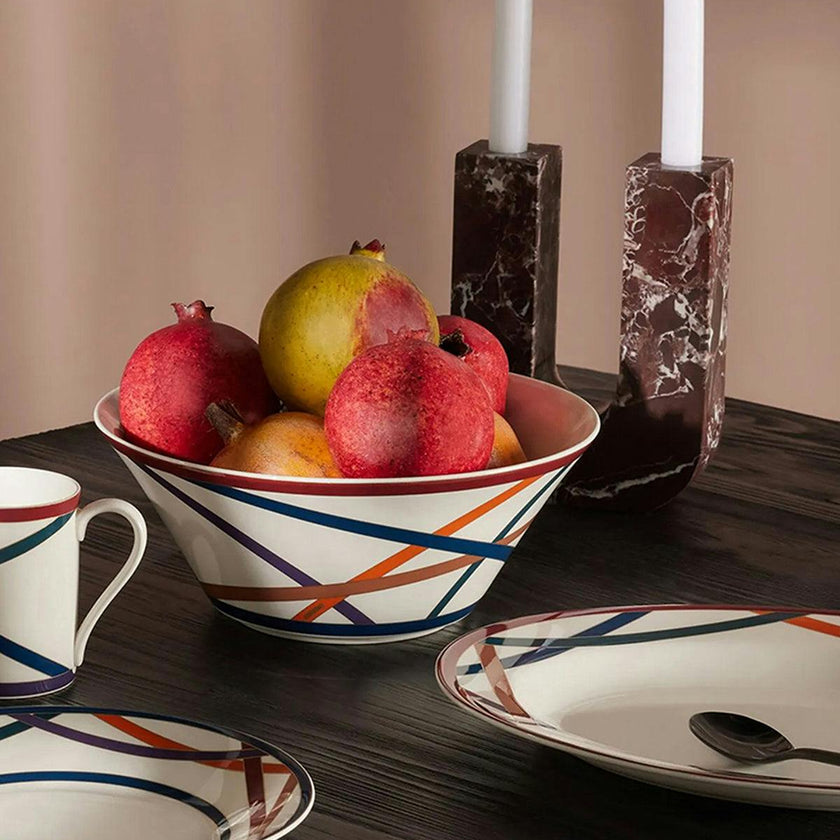 Oval Dish NASTRI  Multicolor diam. 14"