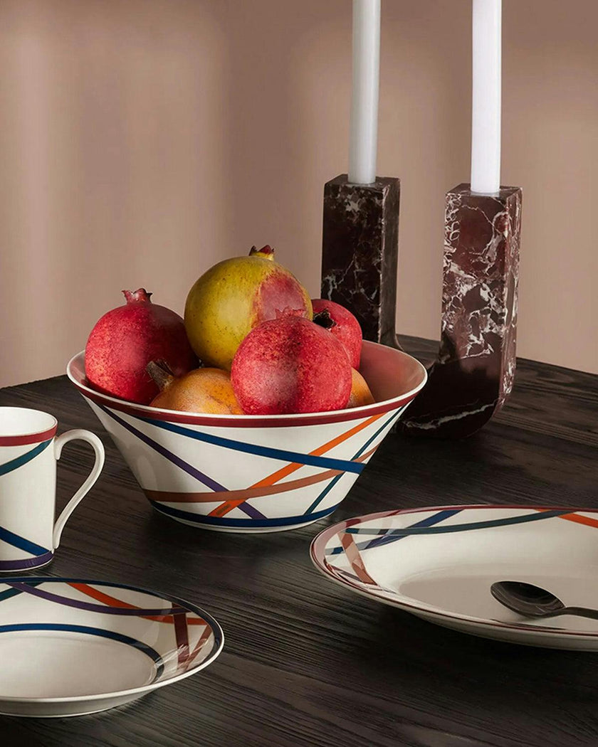 Oval Dish NASTRI  Multicolor diam. 14"