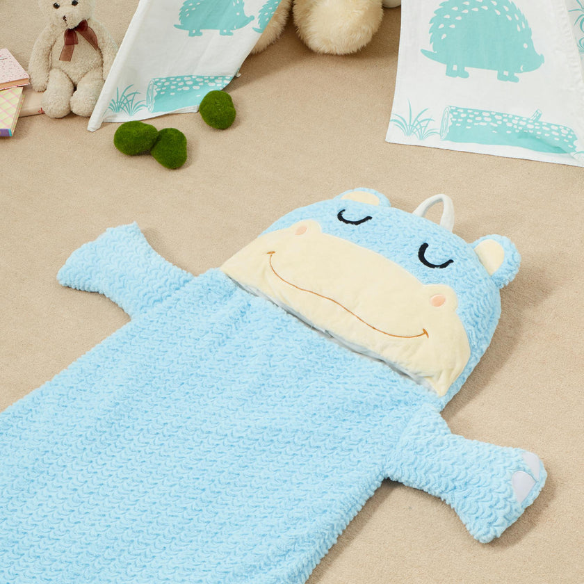 Fantasy Fields Pajama Party Time Hippo Plush Sleeping Bag
