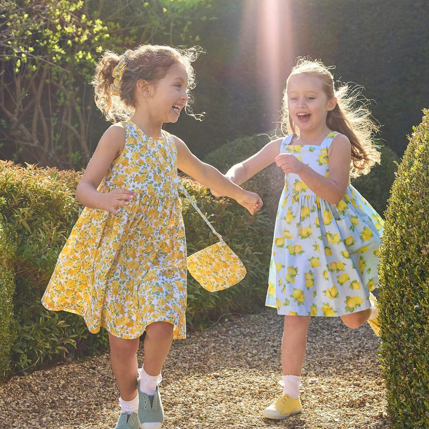 Adelina Summer Dress in Yellow Petite Rose
