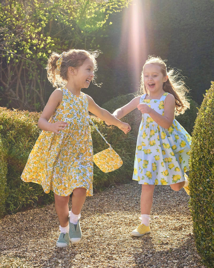 Adelina Summer Dress in Yellow Petite Rose