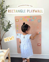 Magic Playwall - Rectangle Magnetic Wall Decal for Kids