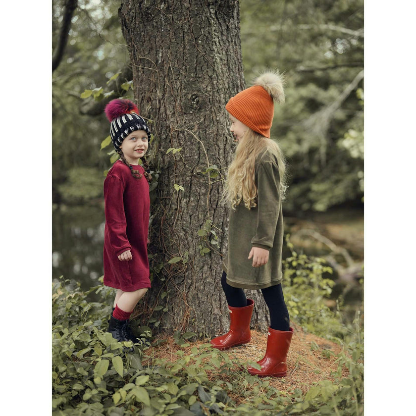 Corduroy And French Terry Dress