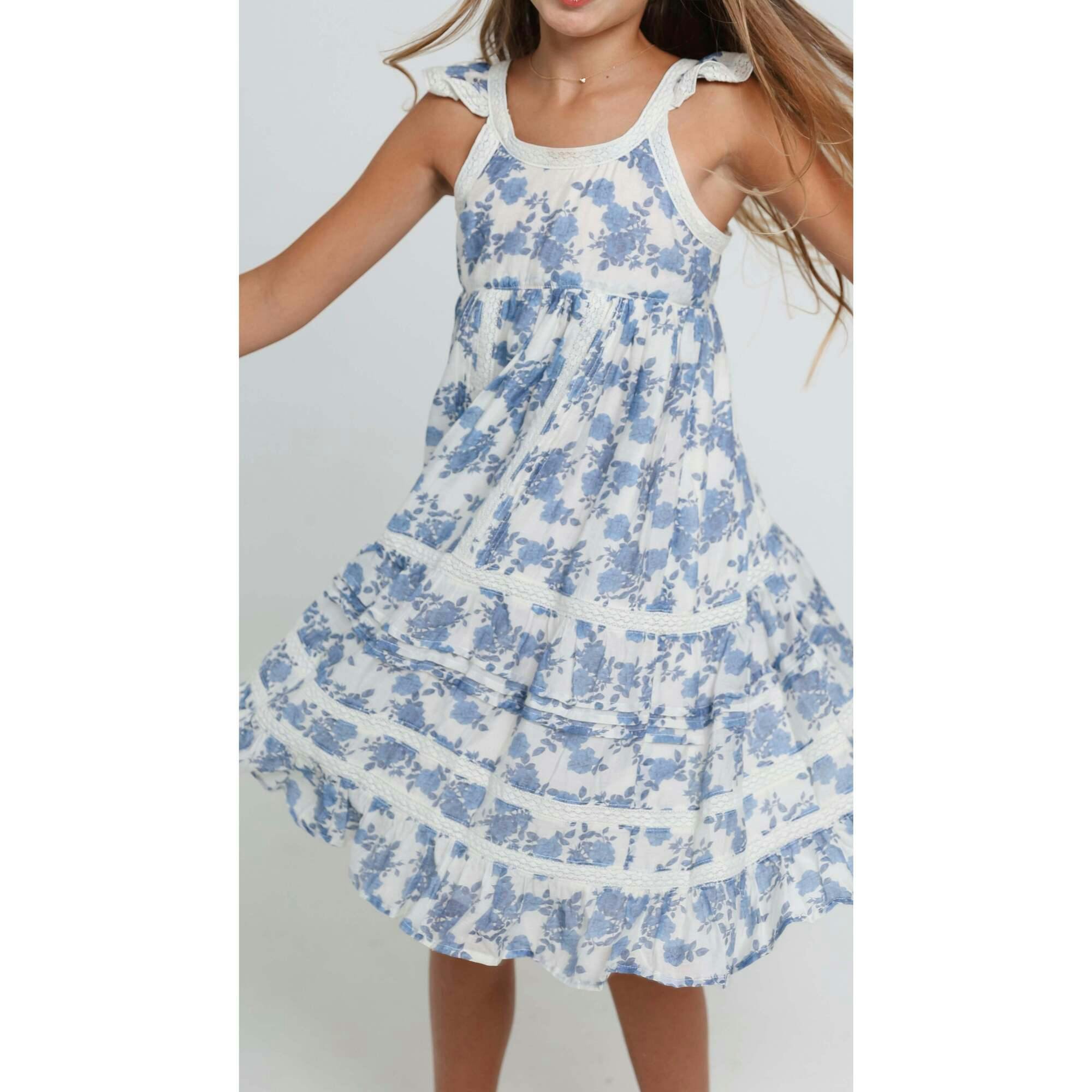 Claret Dress in Blue Reverie