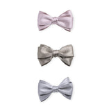 Multicolor Classic Satin Bow Hair Clip Set