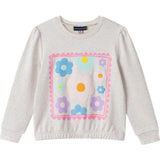 Girls Chenille Floral Sweatshirt & Tulle Tank Dress Set | Aqua