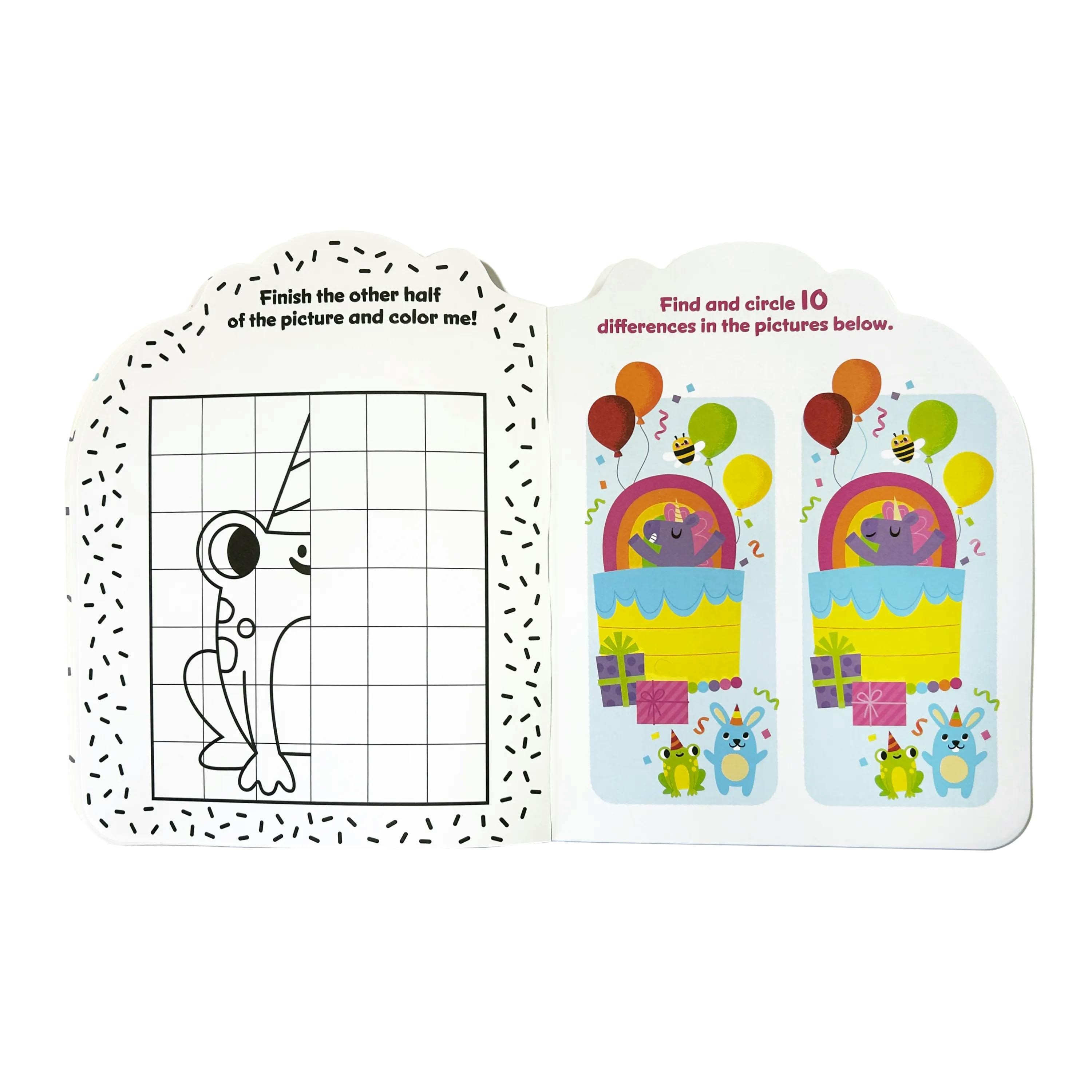 Playful Pages Activity Book - Games Coloring Stickers - Unicorn Party!