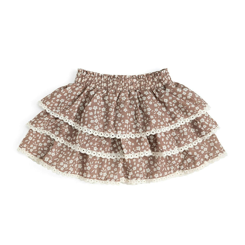 Mocha Floral Skort