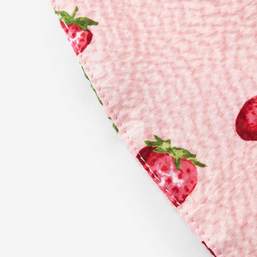 Strawberry Wide Brim Sun Bonnet