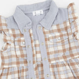 Western Plaid - Western Pearl Snap Dress and Bloomer
