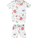 Ultra Soft Short Sleeve Two-Piece Pajama Set, Prints