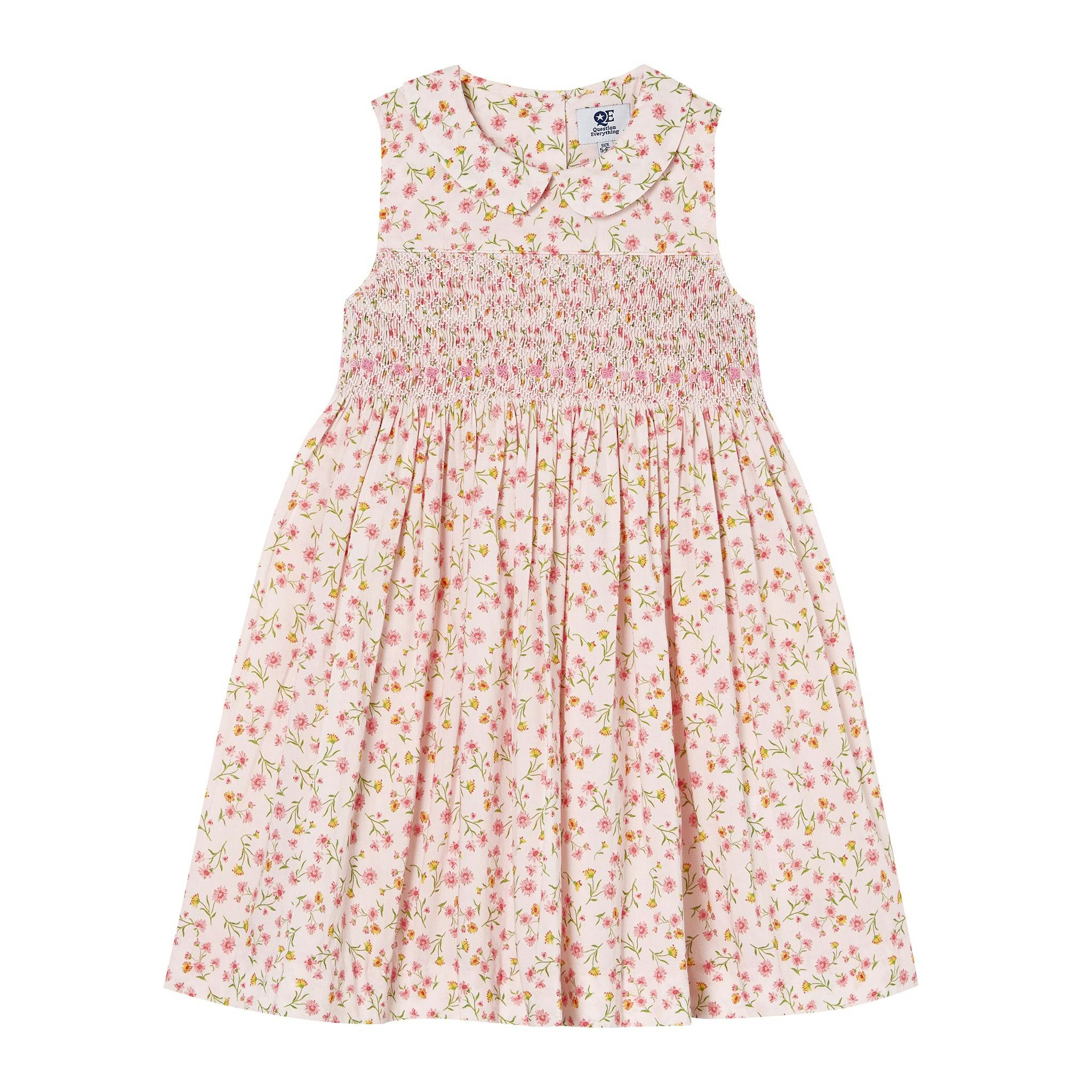 Hand-Smocked Girls Dress - Lizzie