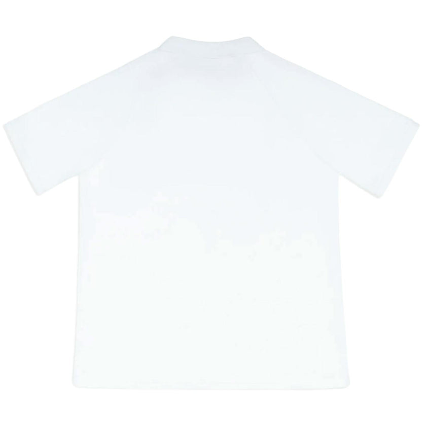 men's shell white french terry polo