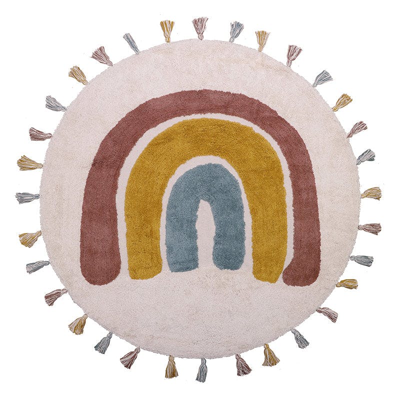 Hand-Tufted Tassel Round Rug