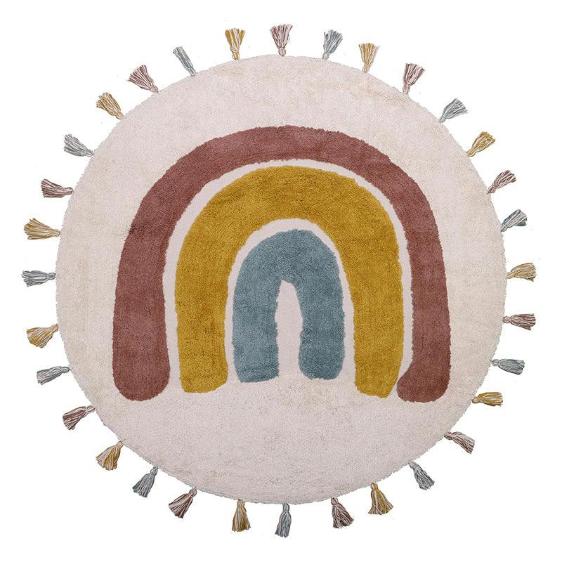 Hand-Tufted Tassel Round Rug