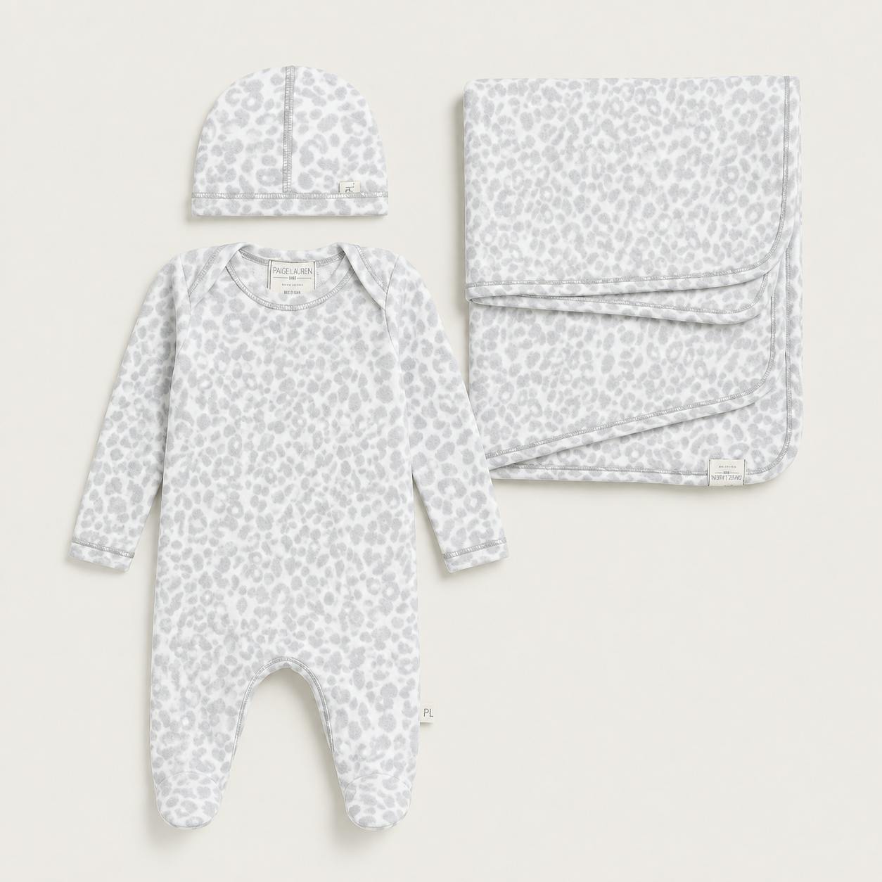 Brushed Hacci Animal Newborn Essentials Set