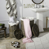 Set of 2 Millen Rattan Round Laundry Baskets