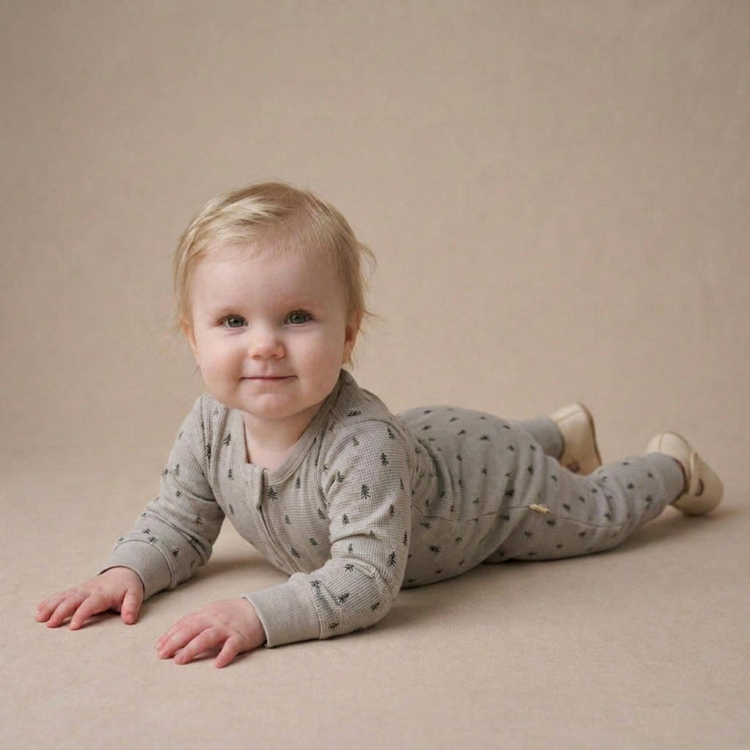 Organic 2-Way Zip Romper - Tiny Pines