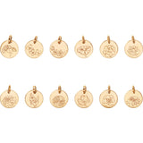 Personalized Birth Flower Necklace, 14k Gold Plated
