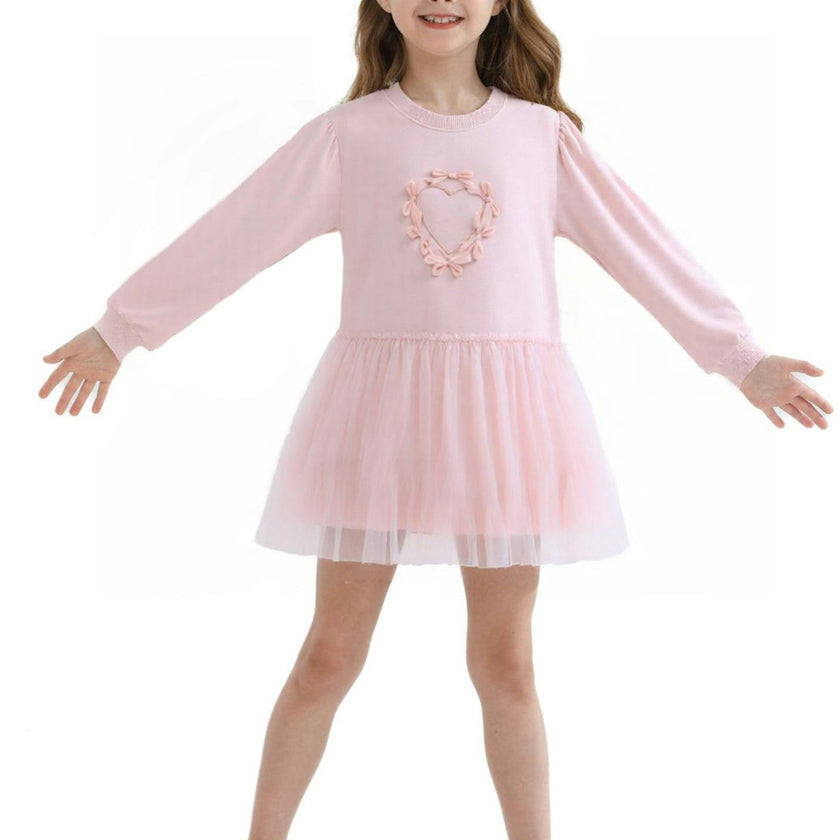 Pink Heart Bow Dress