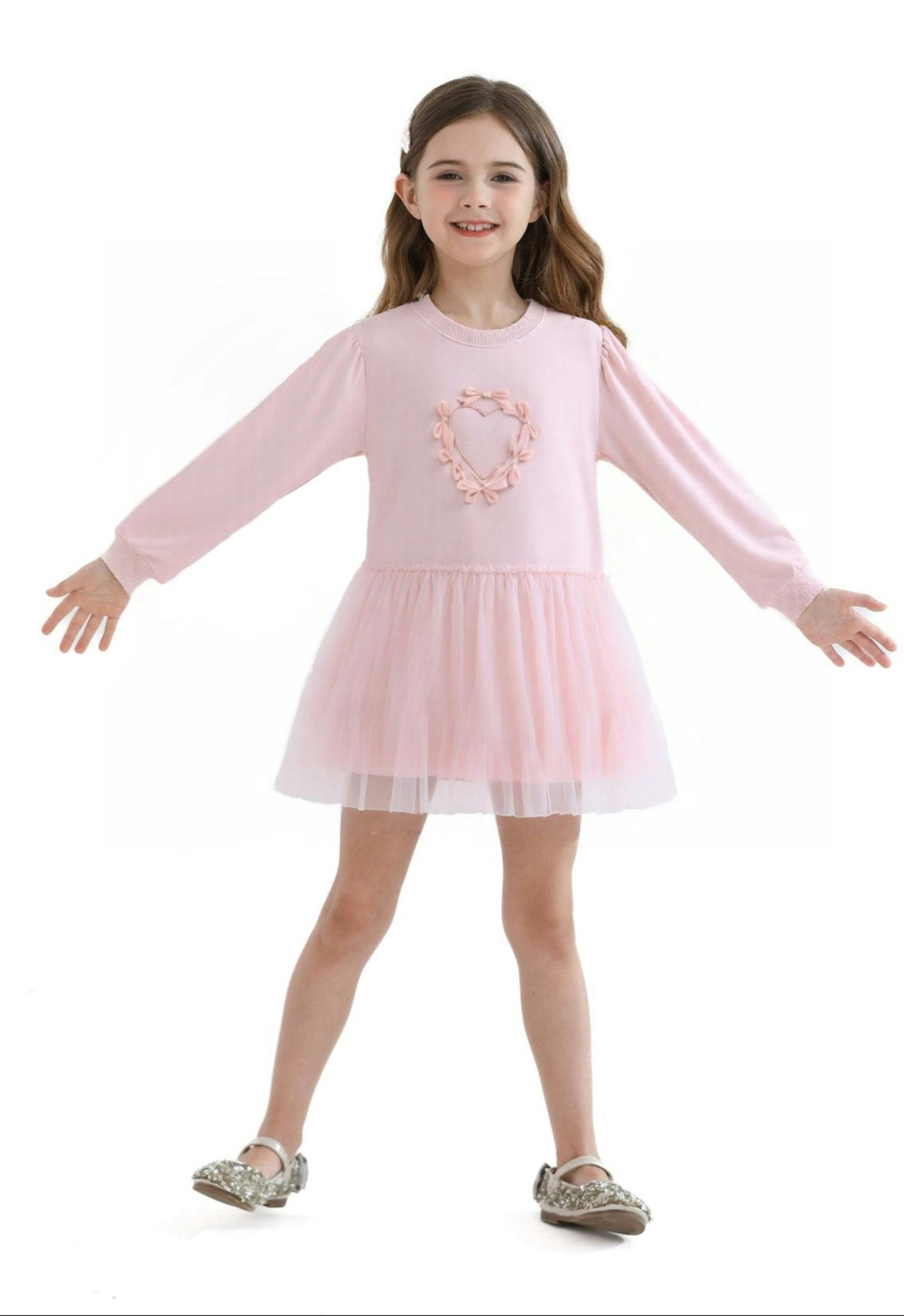 Pink Heart Bow Dress