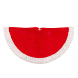 Kurt Adler 48-Inch Red and White Faux Fur Tree Skirt