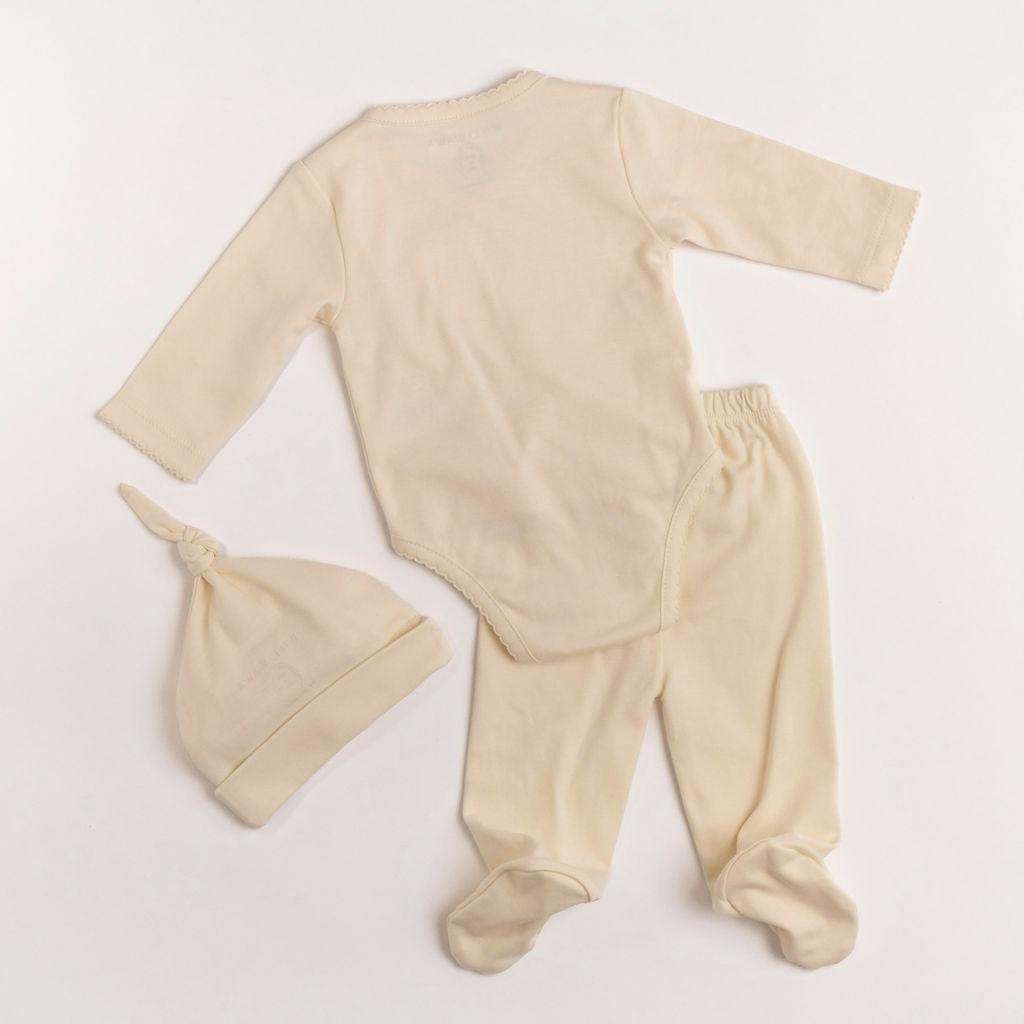 Pima Embroidered Bundle Set in Goose