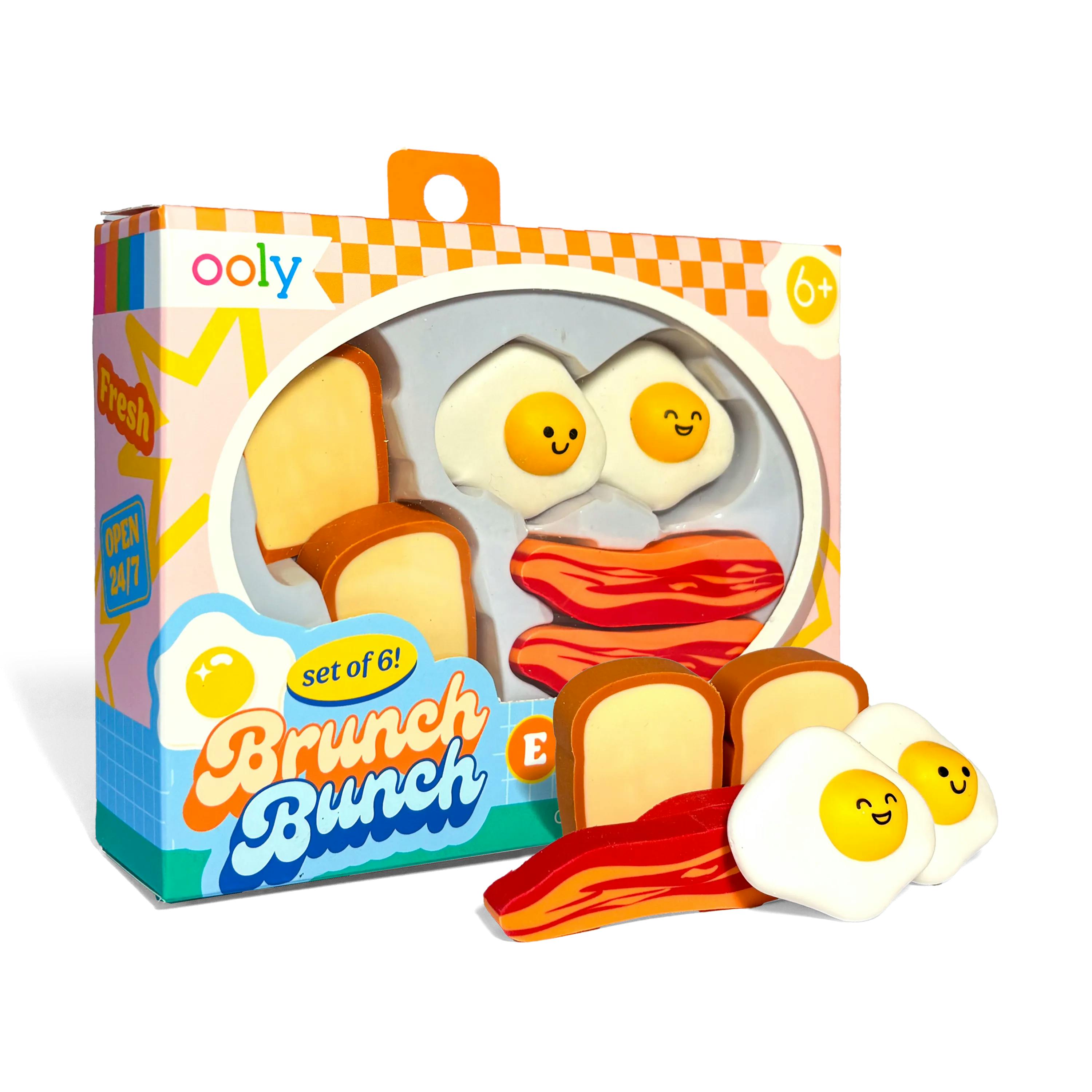 Brunch Bunch Erasers - Set of 6