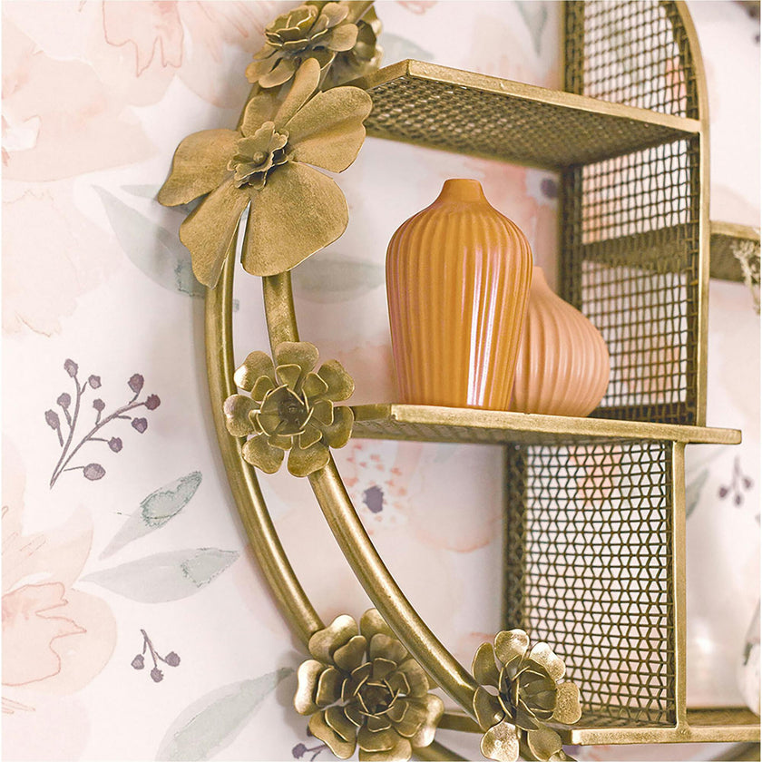 Flower Shelf Wall Décor