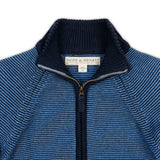 Organic Full Zip Mock Neck Sweater