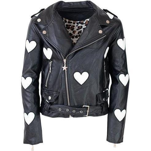 I Heart You Vegan Leather Jacket