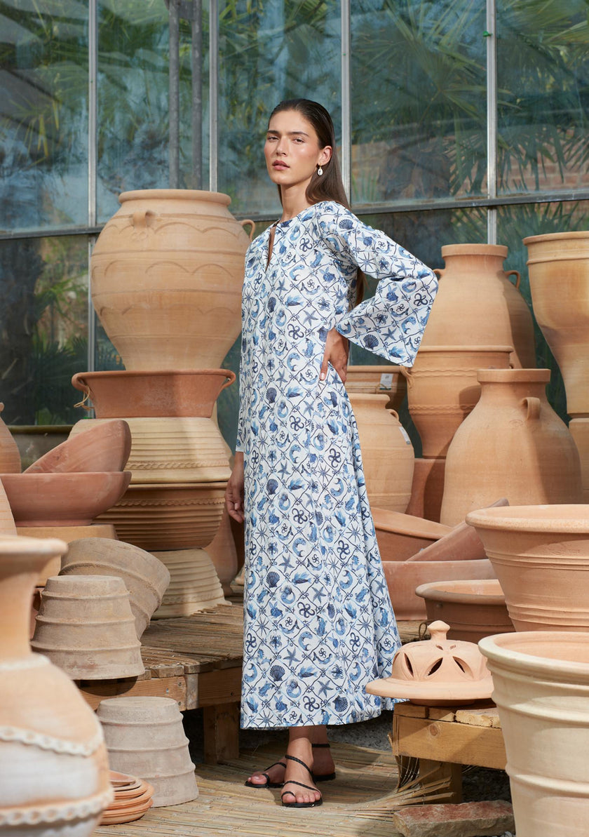 India Kaftan Under the Sea