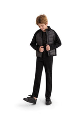 Black Quilted Zip Jacket