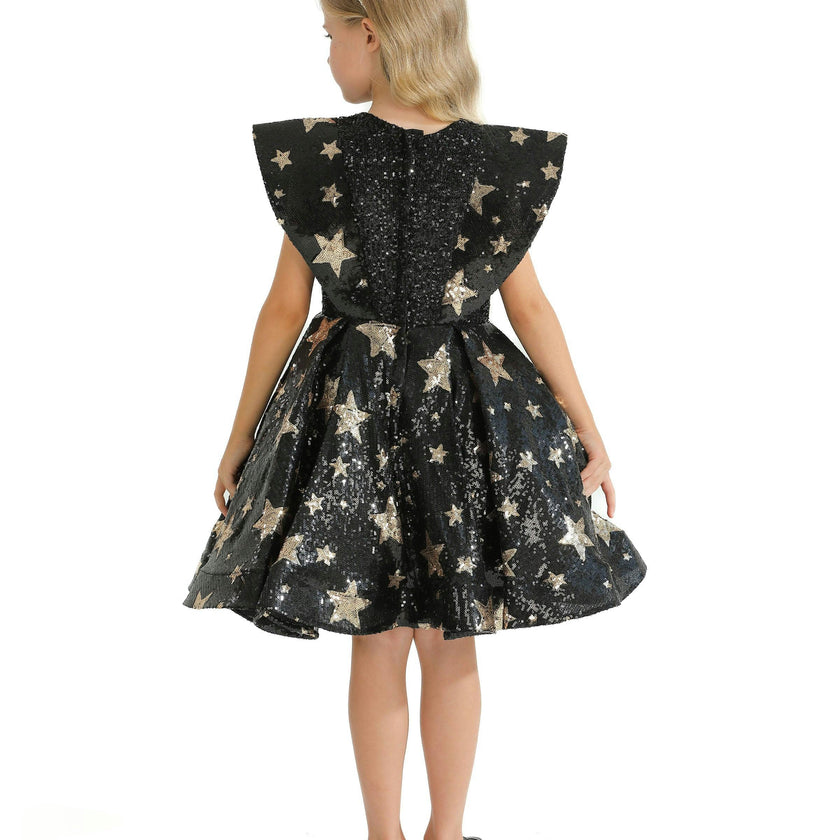 Black Starlit Rivior Dress