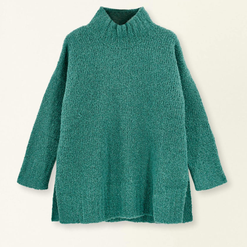 Salida Boucle Turtleneck in Spruce