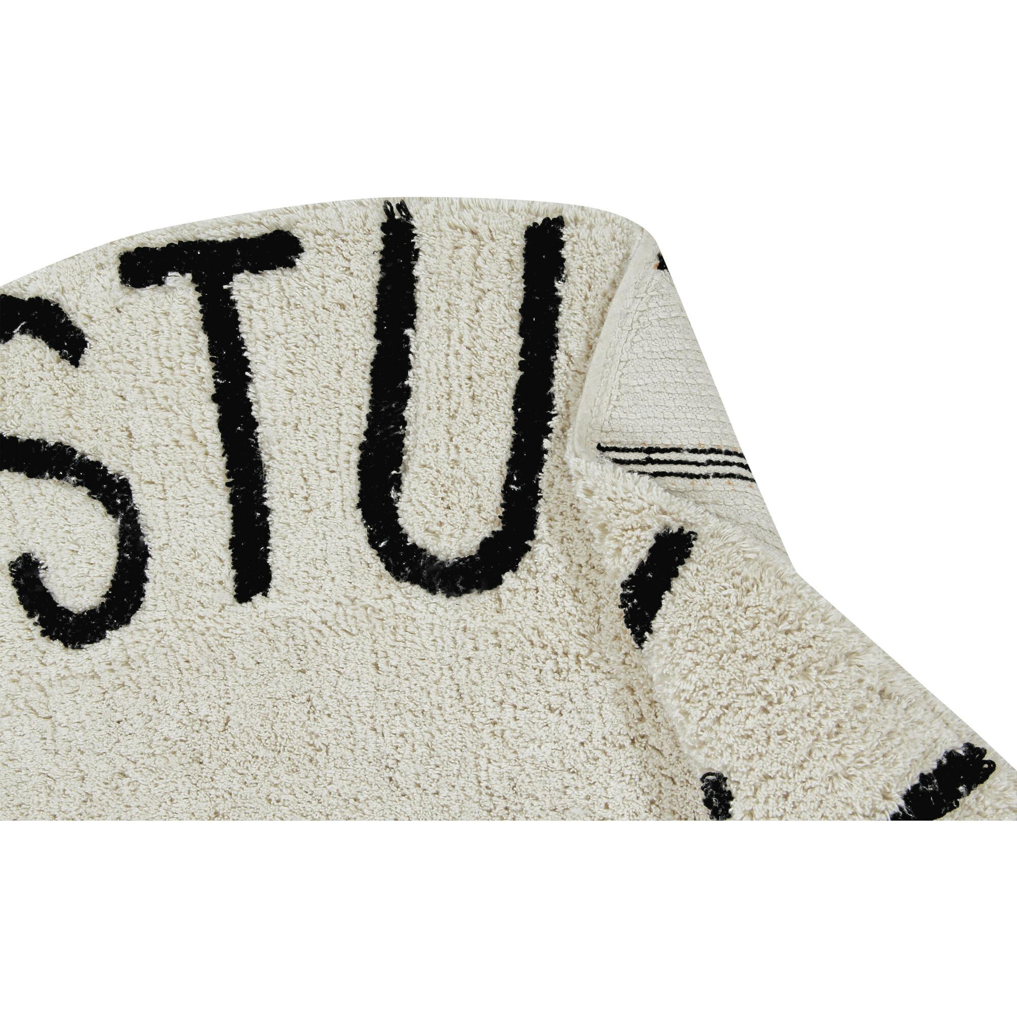 ABC Round Washable Rug