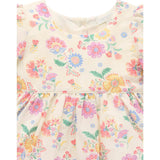 Linen Blend Dress & Headband Mexican Floral