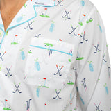 Men's Golf Long PJ Set - Organic Cotton Poplin