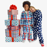 Kids plush fleece PJ pant in snow day
