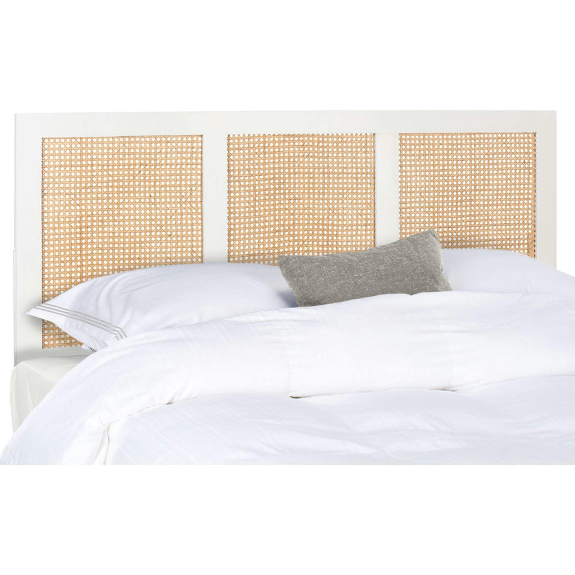 Vienna Cane Headboard, White