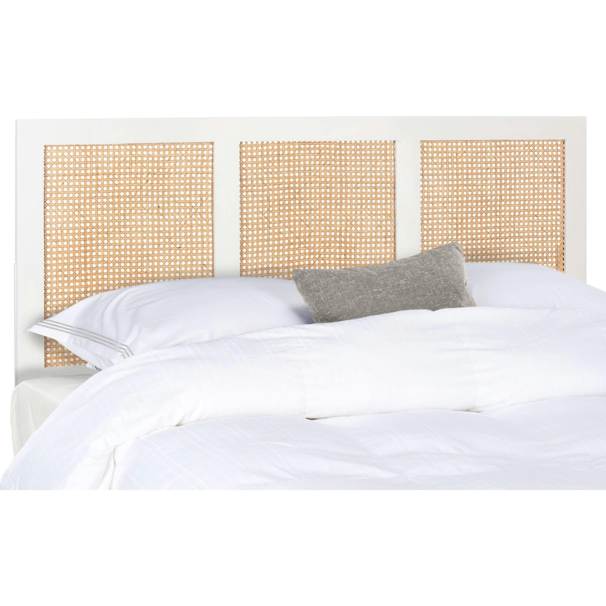 Vienna Cane Headboard, White