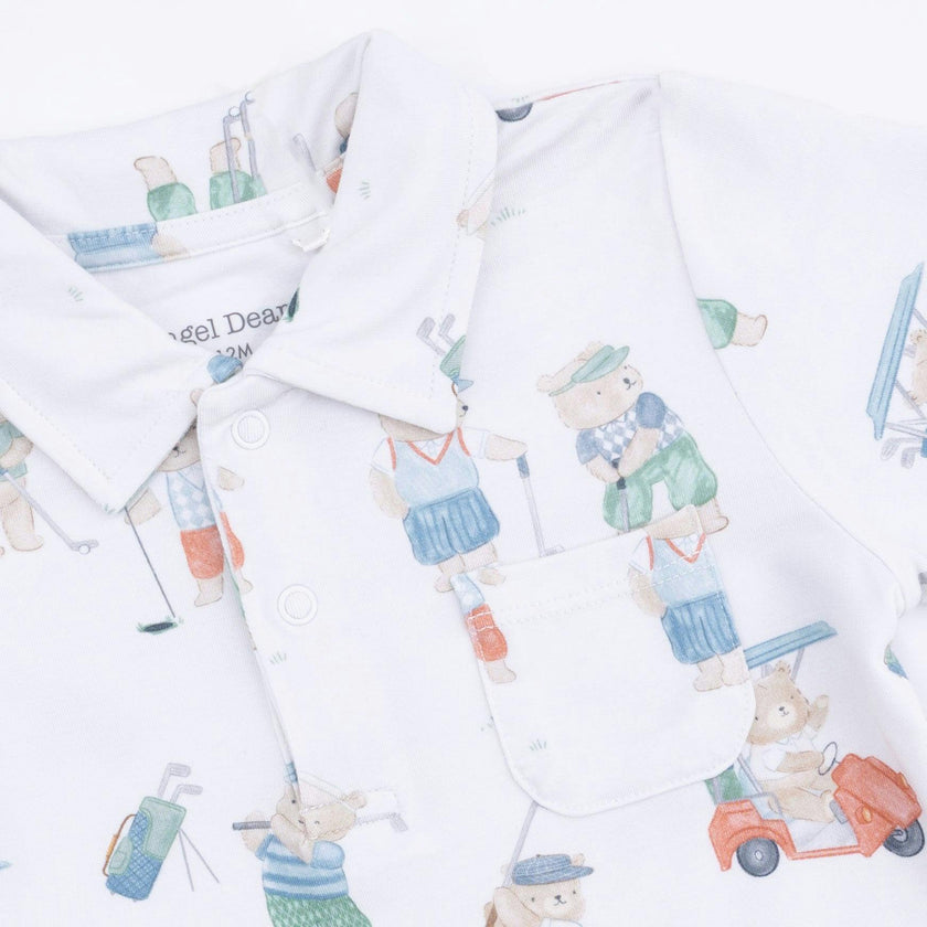 Golfing Teddy Bears - Polo with Casual Short