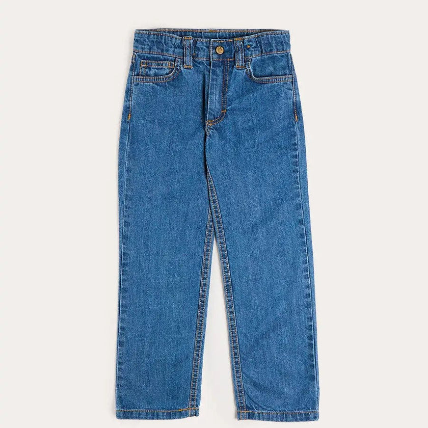 Five Pocket Straight Leg Jeans in Blue Denim (2-10yrs)