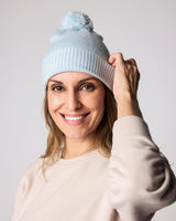 Kids Knit Winter Hat with Knit Pom