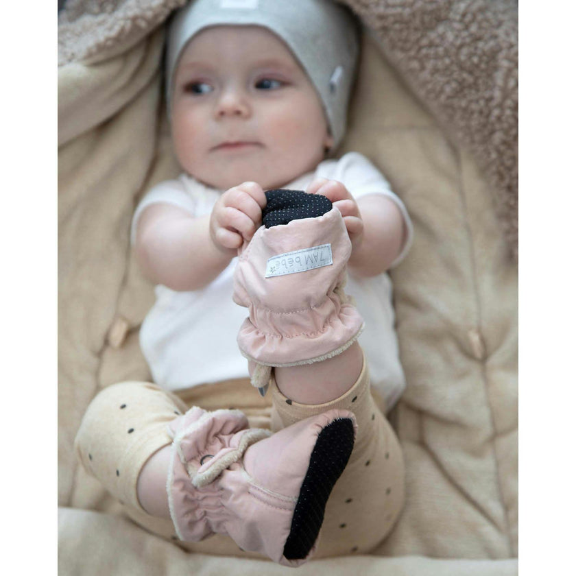 Airy Baby Booties With Anti-Slip Grip Soles