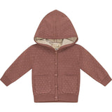 Knitted Jacket Dark Blue Grey/Dark Almond