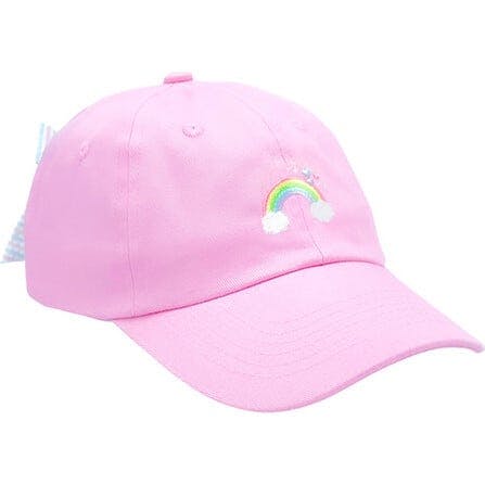 Rainbow Sparkle Bow Baseball Hat