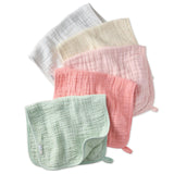 RILEY 5-Pack Crinkle Muslin Burp Cloths